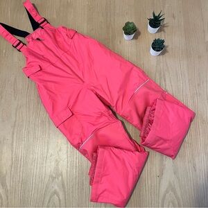 Columbia Kids Bib Snow Pants in Pink